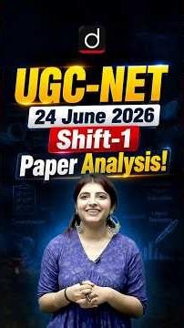 UGC-NET 24 June 2026 Shift-1 Paper Analysis 📊 #DrishtiTeachingExams #Shorts