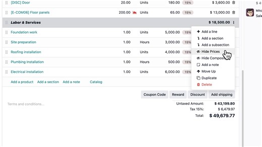 🏗️ Odoo Construction is the all-in-one cloud ERP designed to help companies of any size plan projects, allocate resources, and stay on top of financials, all within a user-friendly interface. From the first blueprint to the final handover, every step of the process is connected, giving you full visibility and control over your operations. Build smarter with Odoo on odoo.com/industries/construction | Odoo