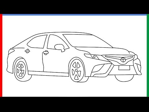 How to draw Toyota Camry step by step for beginners