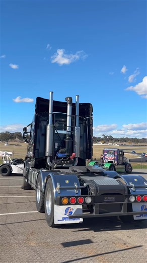 The pace truck amongst the super trucks getting ready for the next race 🙌🏼🏁 | Australian Super Trucks
