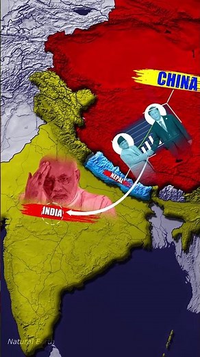 INDIA🇮🇳 border dispute with Nepal🇳🇵 #shorts #shortsvideo #borderdisputes #nepal #india #china