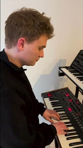 Nils Hoffmann jamming in the studio to 'Let Me Go' 🎹 🎵 #Anjunadeep #Shorts