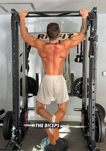 This rack is amazing for training your entire body but man does it shine for pull workouts. Here you can see I’m doing Smith Machine Rows, Pull ups from multiple grips, Landmine T-Bar Rows, Seated V-Bar Cable Rows, and Single Arm Cable High Rows. This is the most versatile and effective rack for training at home. I genuinely get excited to use it everyday. You’ll be very happy if you get this and pleased with the results you get especially. The link is in the bottom left corner of the video! #RI