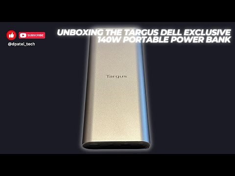 Unboxing and overview of the Targus 140W USB-C Portable Power Bank (Dell Exclusive)