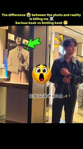 Serious kook vs Smiling kook 😁|| #jungkook #bts #army #shorts