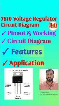 7810 Voltage Regulator Circuit #Electronics #Tech #DIY #Circuit #Electronic #Engineering