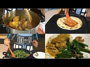 Simple Malaysian Chicken Curry, Paratha Roti Canai, Yard Long Bean Stir-Fry & Rice | How To Cook