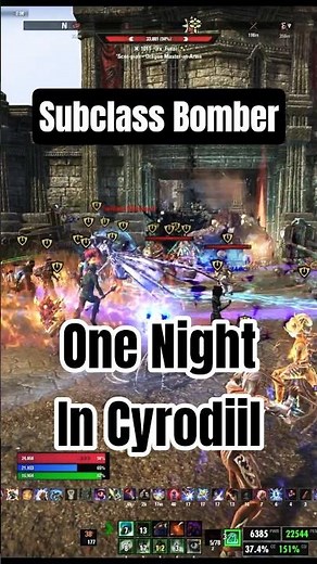 ESO Subclass Bomber - One Night in Cyrodiil 🤓#eso #esopvp