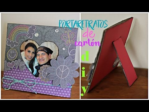 COMO HACER UN PORTARETRATOS DE CARTÓN/REGALO ORIGINAL PARA MI NOVIO//DIY-SAN VALENTÍN