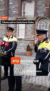 Assistant Commissioner Paul Cleary pays tribute to Kevin Flatley, who was killed after being struck by a motorcycle at a checkpoint on Sunday. | Irish Examiner