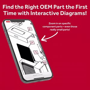 Available on partstown.com and our mobile app, interactive diagrams are exploded images with a detailed breakdown of parts. Numbered parts are equipped with pop-ups showing part details. | Parts Town | Facebook