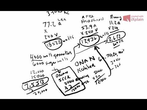 how to figure out generator size for central air conditioning