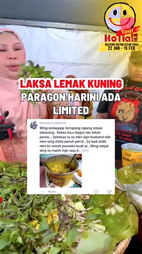 Dato Seri Vida on Instagram: "LAKSA SIAM BERLEMAK PARAGON BY CIKB😍 Menu Wajib Cuba ‼️ Cikb buat solo tour holla hub by cikb di 📍 Bulatan Sultan Azlan Shah 📆 Start 23hb Jan - 15hb Feb 2026 Datanf tau support cikb ada menu lain juga : KUNAFA | CHEESE COIN | PIZZA WAGYU | VARIASI DRINK MOJITO"