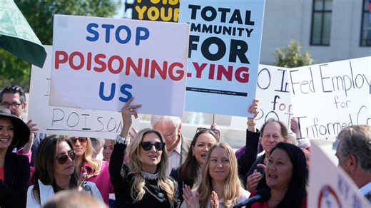 Protesters gather outside Supreme Court over Roundup cancer lawsuits