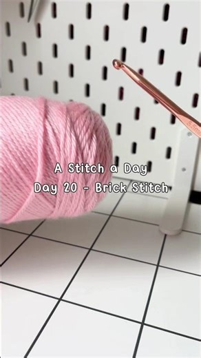 Day 20 – Brick Stitch 🧶 | Beginner Diary