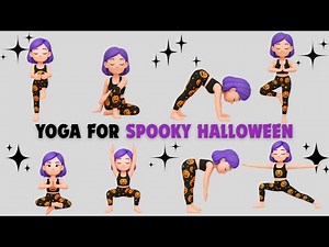 Halloween Yoga for Kids 🎃 | Fun Spooky Poses & Silly Monster Moves with Mia | Yoga for Children