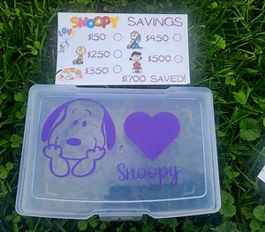 Snoopy Themed Savings Challenges Box Bundle 1700 Saved - Etsy