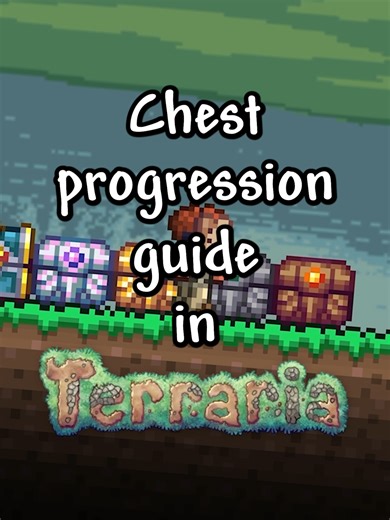 Chest Progression in Terraria #fyp #terraria #tmodloader #minecraft #foryoupage