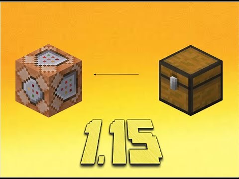 How to Make Chest Command Block Triggers (Minecraft 1.15+ TUTORIAL)