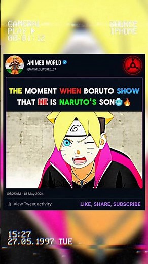 the moment when boruto show that he is narutos son🥶🔥#shorts #boruto