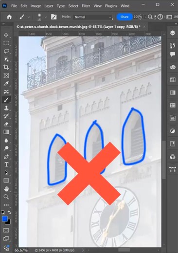 Create a very easy architectural sketch in Photoshop #d3design #photoshop #tutorial #photoshoptutorial #photoshoptricks | D3design.vn