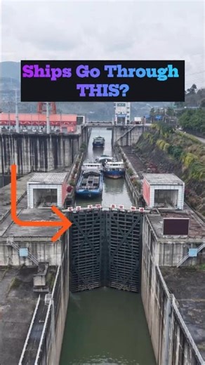 How Ships Cross a Massive Dam?#engineering #ShipLock#Hydropower#Dam#CivilEngineering#Technology