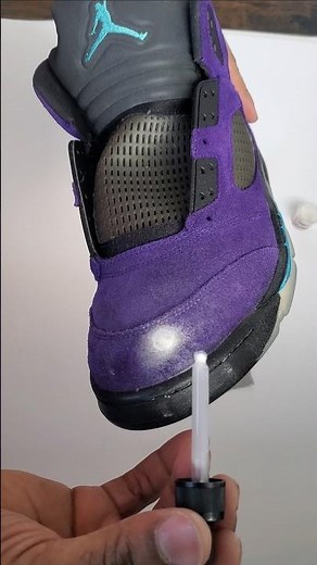 how to repair cuts and holes in suede or nubuck by Footprinse #sneakerreseller #sneakerrestorations