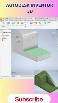 Autodesk Inventor Part modeling #autodeskinventor #autodesk #inventortutorial