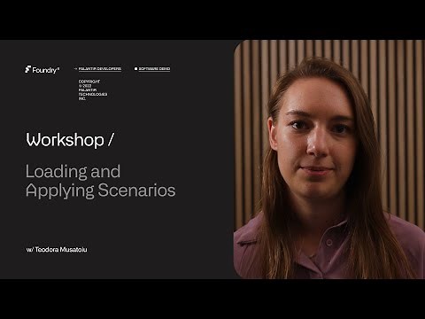Workshop | Loading and Applying Scenarios