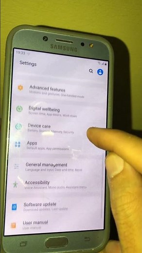 Reset accessibility settings on Samsung galaxy j7 pro