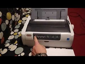 OKI Microline 5720 test page.