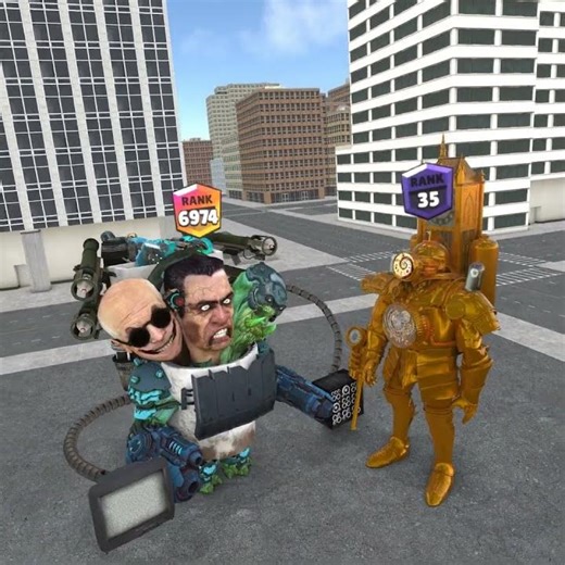 Skibidi Gman plays ranked match against Clock Man ! #Shorts #skibiditoilet