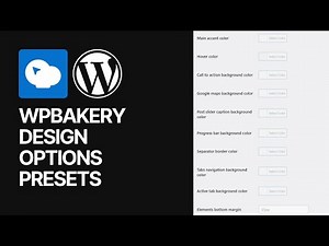 How to Customize WPBakery Page Builder WordPress Plugin Design Options Presets? Tutorial