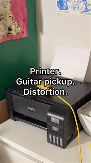 ᴄʀᴜꜱʜᴇᴅ ʙʏ ꜱᴛᴀᴛɪᴄ 😺 | Ever wondered what a printer sounds like when you run it through a guitar pickup and distortion? Wonder no more! #harshnoise #noise... | Instagram