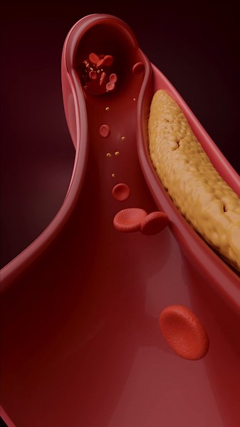 चलो देखते है हर दिन आपका कोलेस्ट्रॉल कैसे बढ़ता है? 3d animation cholesterol