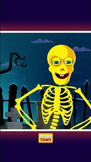 FUNNY SKELETON DANCE #shorts #skeletons #halloween #teeheetown