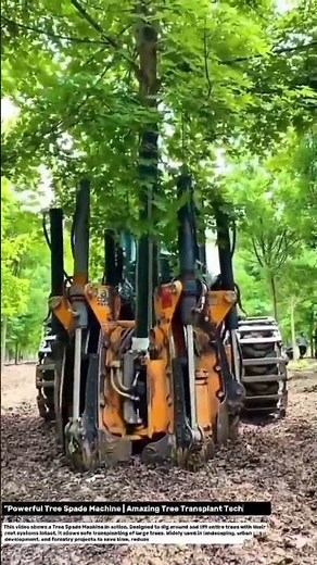 "Powerful Tree Spade Machine | Amazing Tree Transplant Technology.