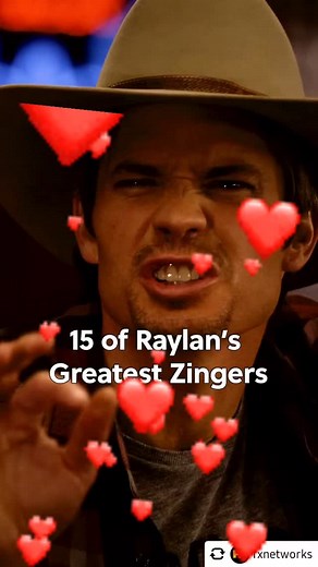 PLEASE ALLOW ME TO REINTRODUCE... 💋💕 One, RAYLAN GIVENS, far and away, my favorite, and possibly your NEW favorite TV lawman. On FX's JUSTIFIED, Timothy Olyphant played Kentucky-native US Marshal Givens, returned to the hollers of his hometown in Harlan, KY to clean up the county by chewing bubble gum and kick ass...and guess what? **He's all out of bubble gum! 🤣 Raylan gave a quippy comeback as hot as a smoking bullet, and neither was in short supply. Based on a character from Elmore Leonard