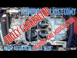 Holley 750 carburetor modification for a supercharger | #FamilyBurnoutWagon EP16