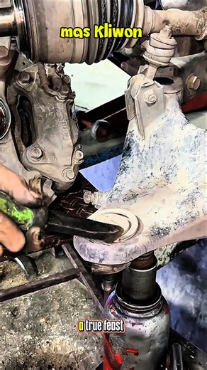 The Mechanic's Gentle Touch in Replacing a Ball Joint #shorts #automotive #autorepair #mechanic #diy