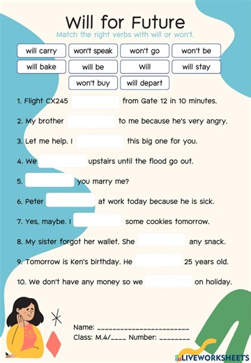 Will for Future interactive worksheet