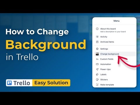How to change background in trello 2024 (Personalize Your Workspace)