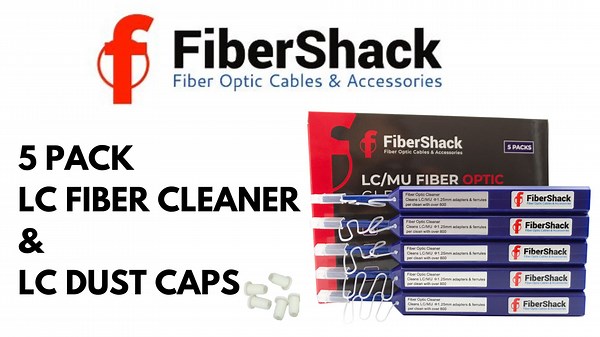 Watch FiberShack - LC Fiber Optic Cleaning Pen 5 Pack & dust caps on Amazon Live
