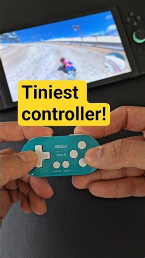 I got the world's smallest controller for the Switch 2 #8bitdo 8bitdo Zero 2 #switch2 #mariokart