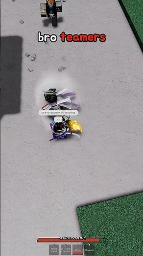 so now instead of kill emoting we're teaming ok great