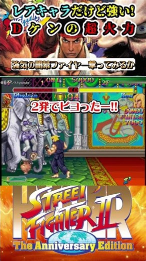 A rare character, but strong! D-Ken's super firepower Capcom Fighting Collection Hyper Street Fig...