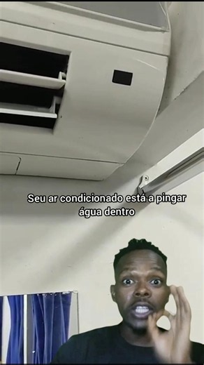 Por que o ar-condicionado começa a pingar água Dentro?Como Resolver... #climatização #shorts