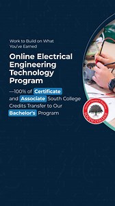 Begin with a cert or associate and continue to a bachelor’s in Electrical Engineering Technology online with South College. | South College