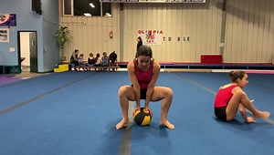 How do you increase curiosity? Straddle Press on a Med Ball 🏀!😜💪❤️👍 Have Lots of Fun! | Olympia Gymnastics
