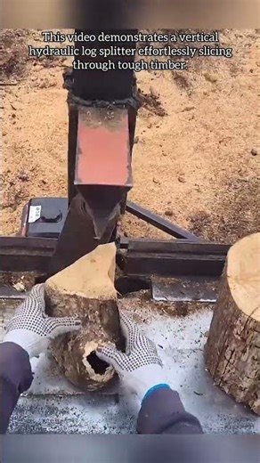 Hydraulic Power: High-Efficiency Vertical Log Splitting